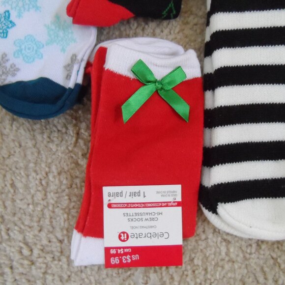 X-mas woman socks bundle 6pcs., NEW - Picture 5 of 6